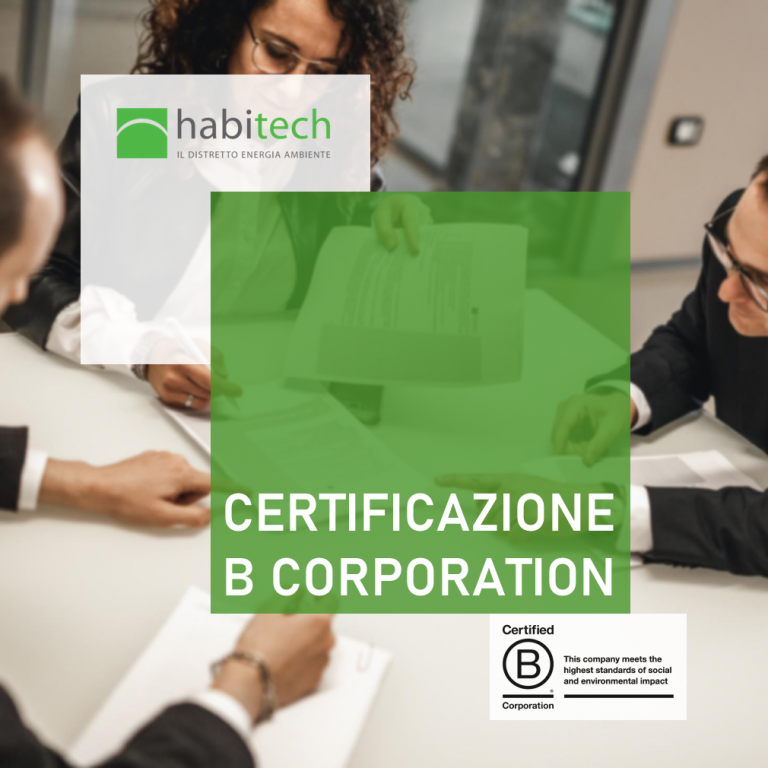 Certificazione B Corporation Habitech - Overall B Impact Score 83