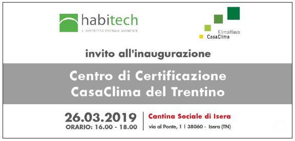 Inaugurazione Centro di Certificazione CasaClima Trentino